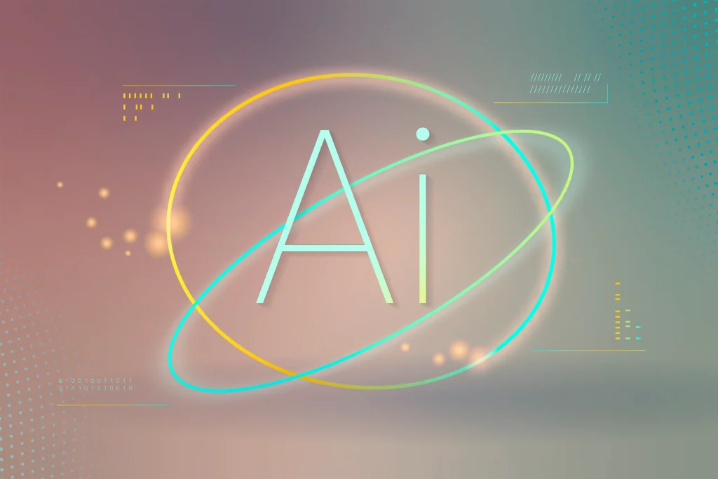 Artificial intelligence concept with digital innovation