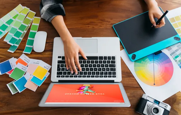 Creative branding workspace