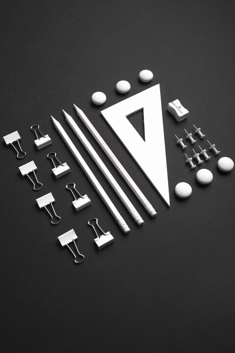 Creative logo design tools and stationery