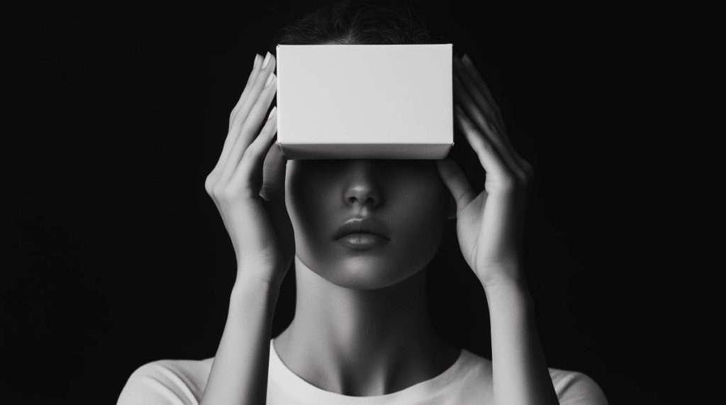 Minimalist concept representing brand identity and visual perception