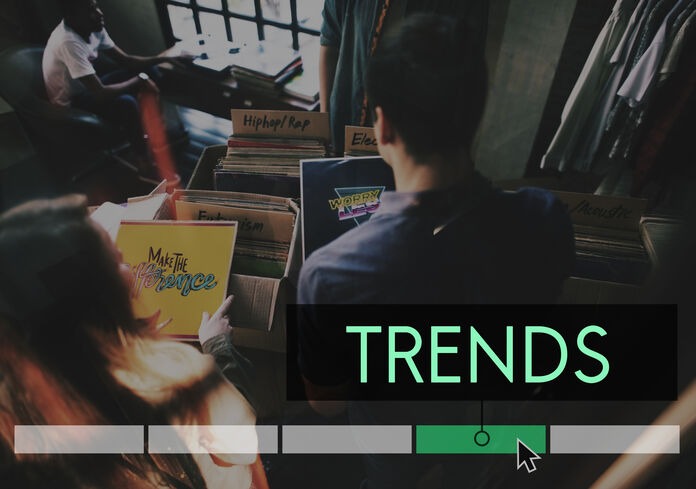 Website design trends and modern digital interface concept